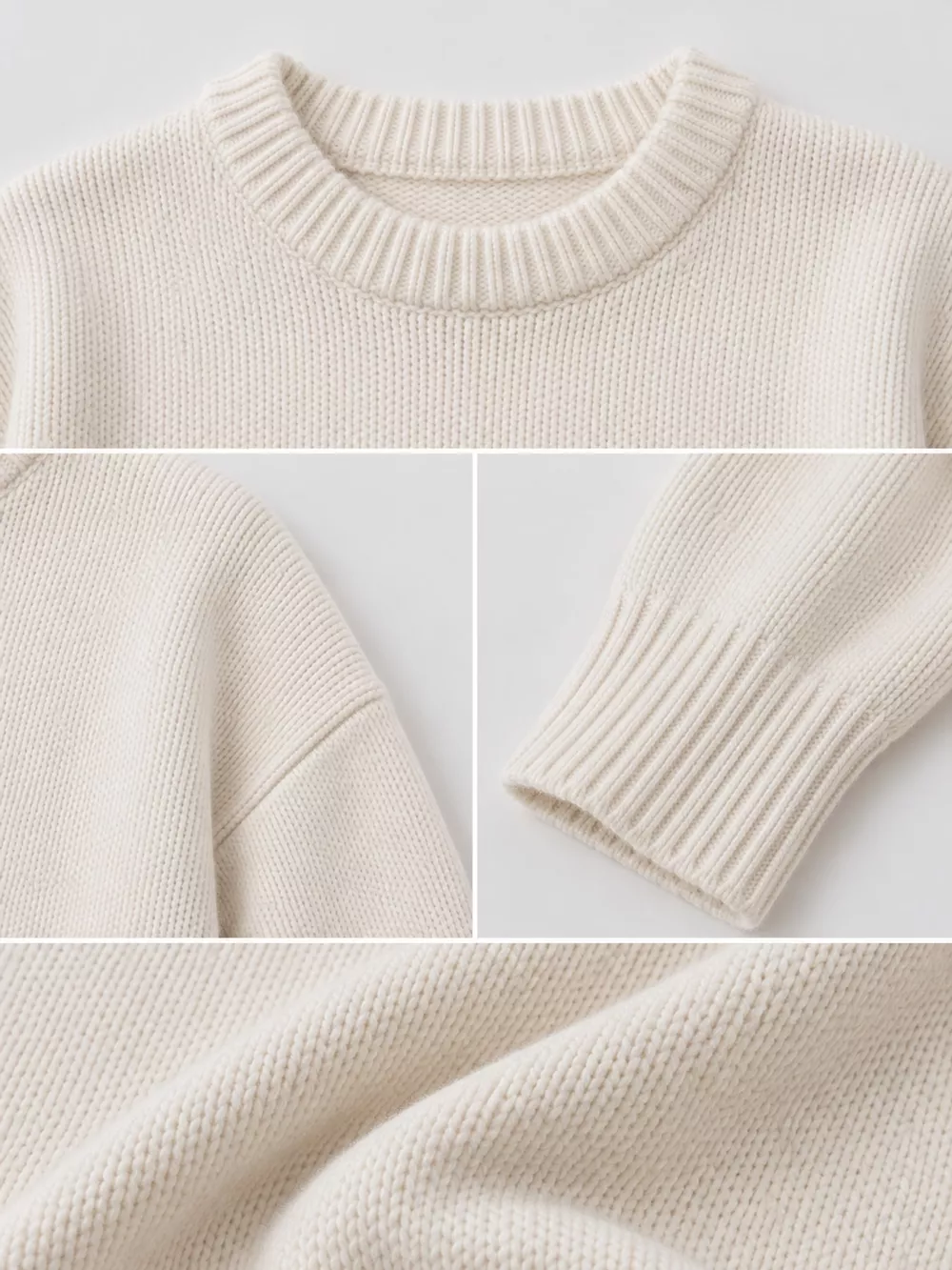 Round Neck Dropped Shoulder Sweater, image 6