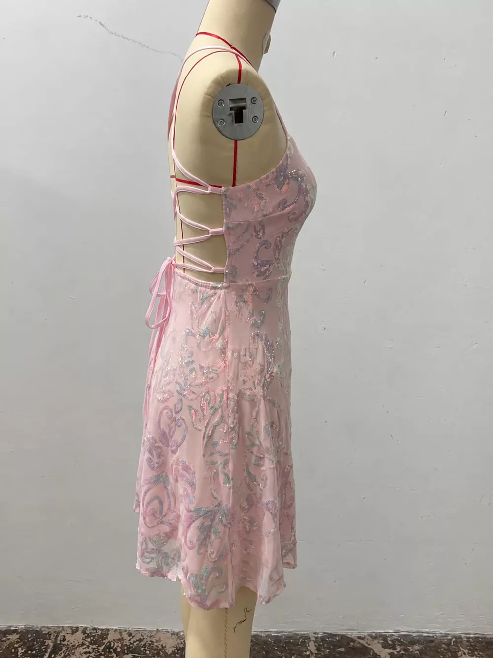 Sequin Square Neck Mini Dress, image 14