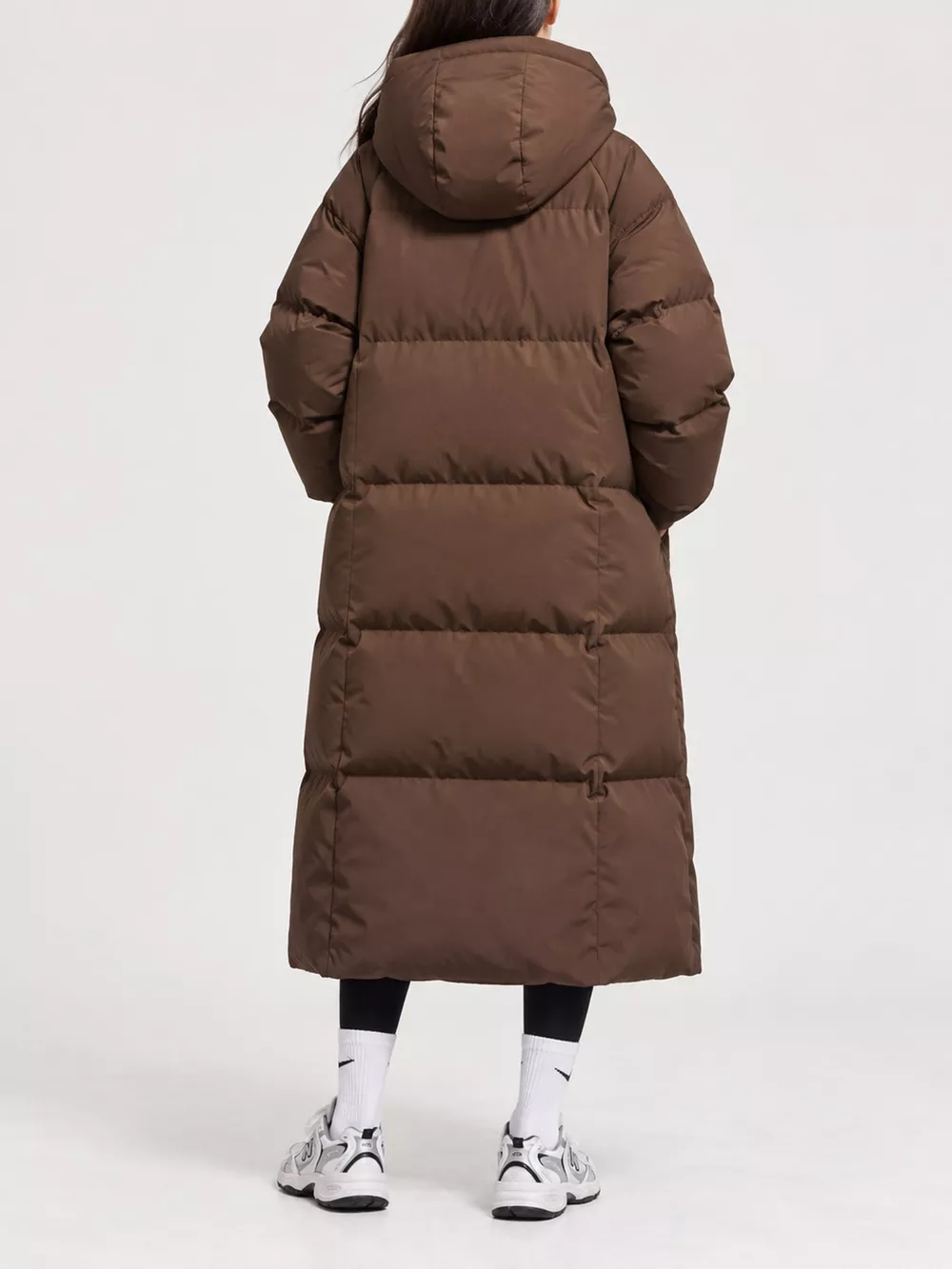 Plus Size Oversized Hooded Longline Puffer Coat, image 34