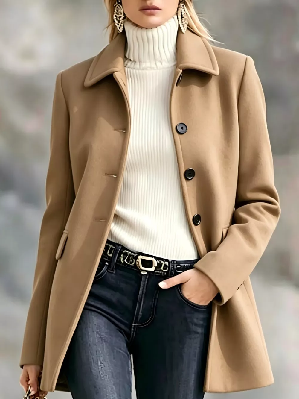 Single-Breasted Longline Coat, image 11