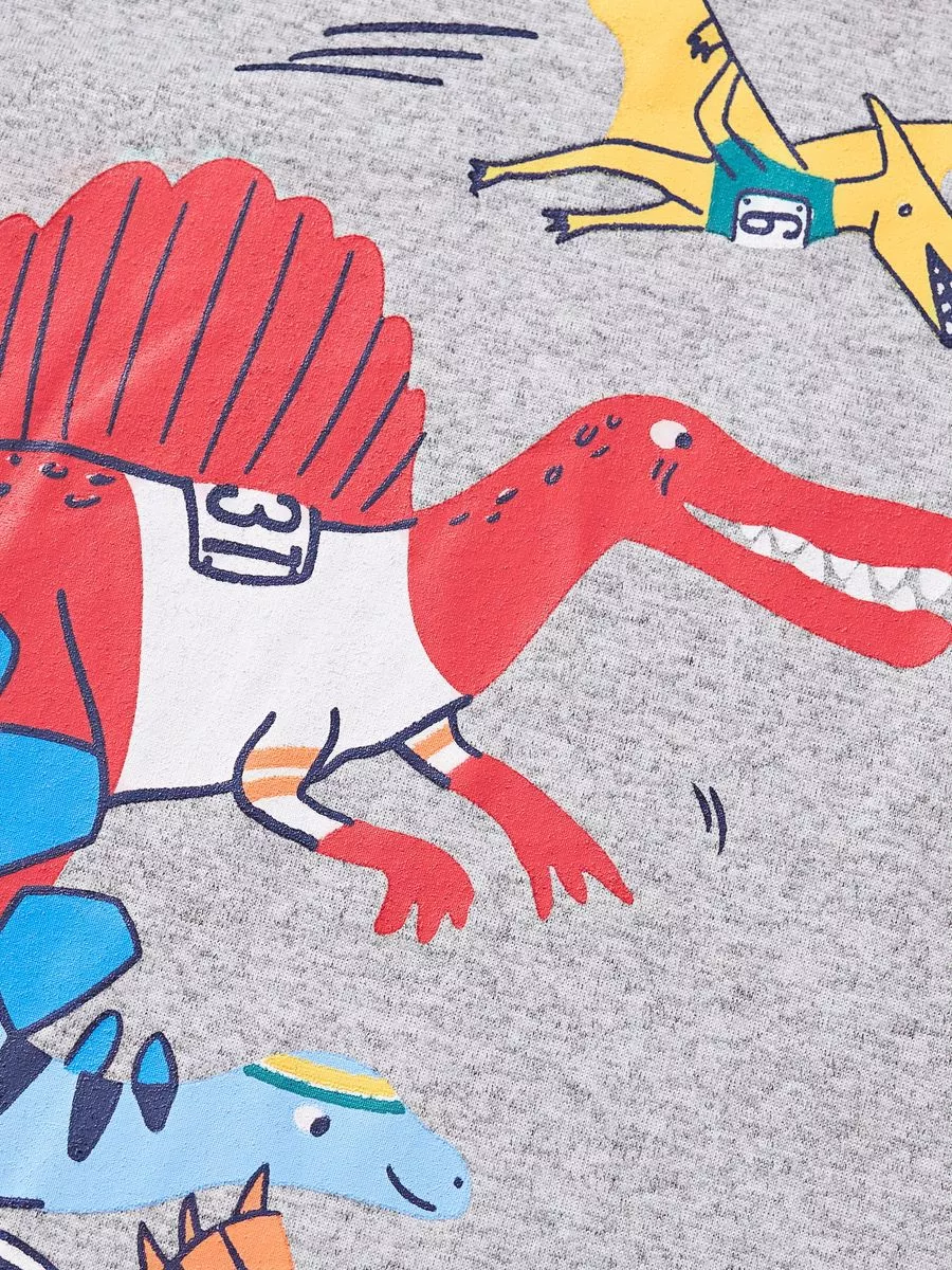 Children's Dinosaur Round Neck T-Shirt, image 3