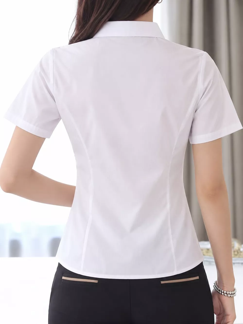 Full Size Classic Slim-Fit Button-Down Shirt Plus Size, image 18