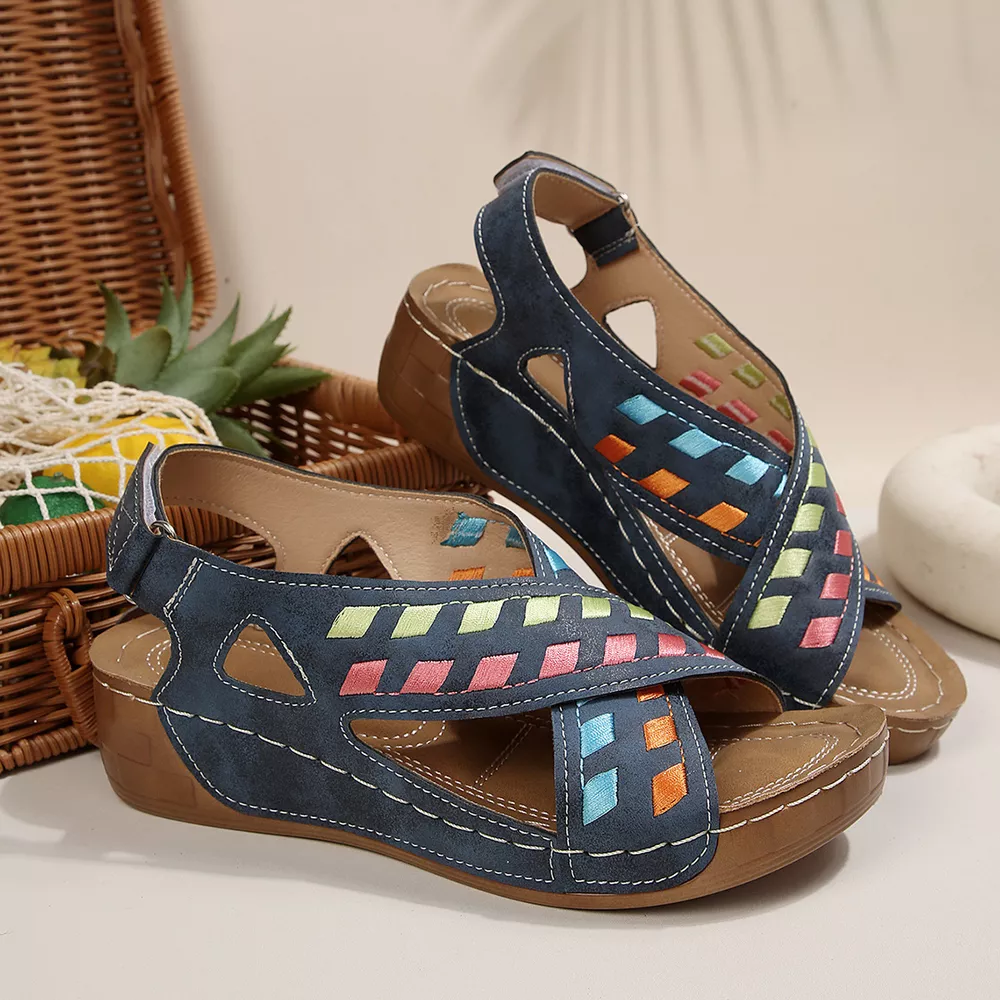 Open Toe Wedge Sandals, image 6