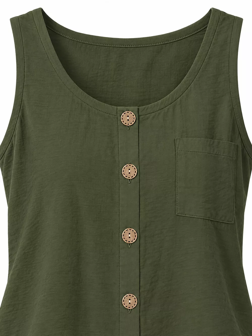 Full Size Casual Round Neck Tank Plus Size, image 30