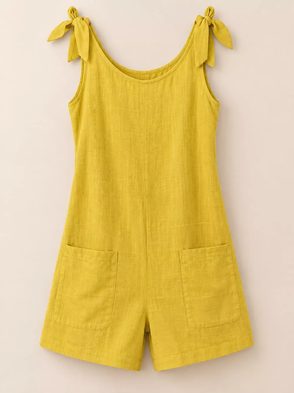 Full Size Tie-Shoulder Romper with Pockets Plus Size, image 24