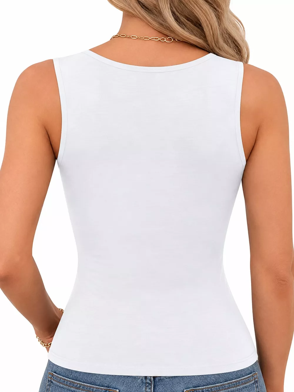 Square Neck Slim-Fit Tank, image 5