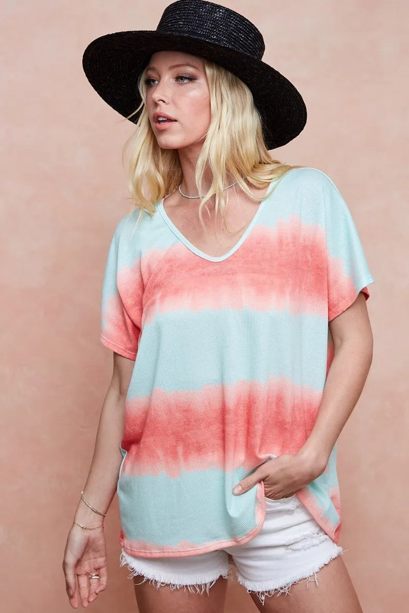 Tiedye Printed Hacci Knit Top, image 15