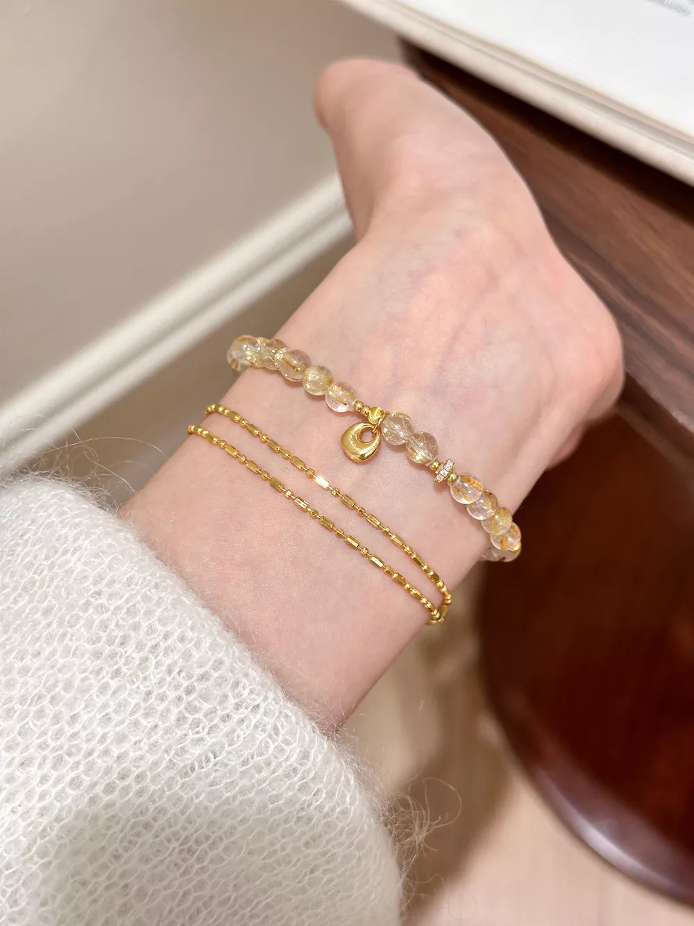 Beaded Bracelet with Charm, image 4