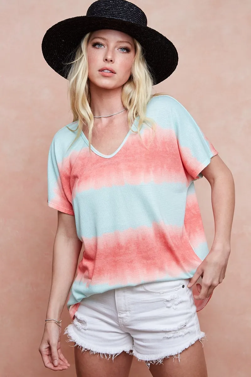 Tiedye Printed Hacci Knit Top, image 16