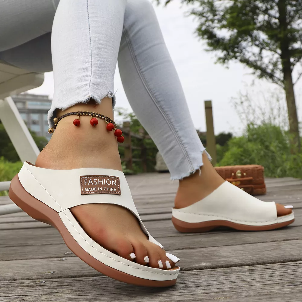 Toe Loop Flats Sandals, image 2
