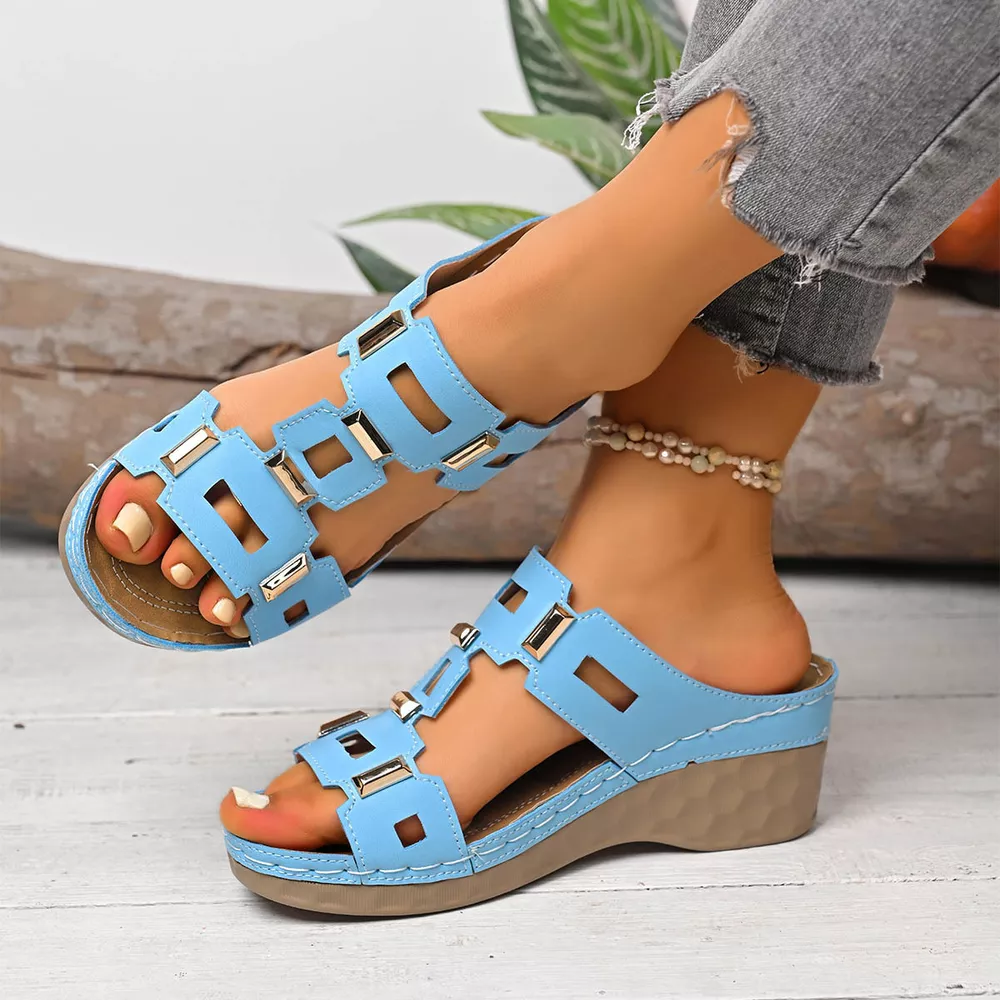 Open Toe Wedge Sandals, image 8