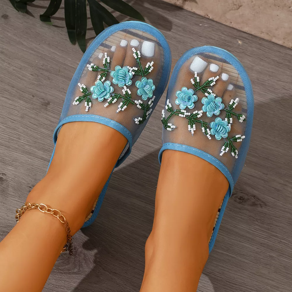 Floral Round Toe Sandals, image 12
