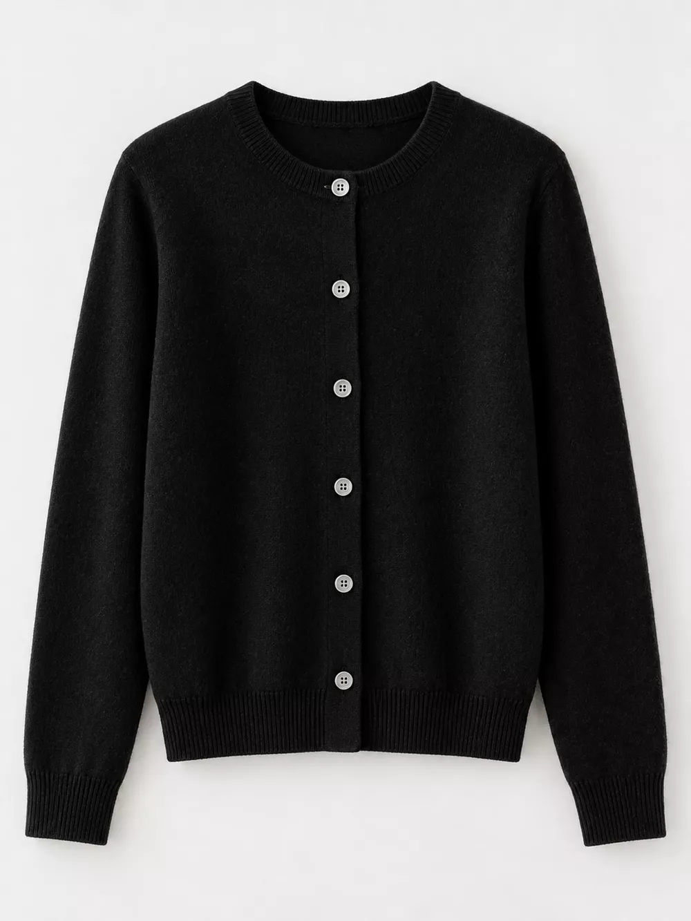 Crew Neck Button-Down Cardigan, image 9