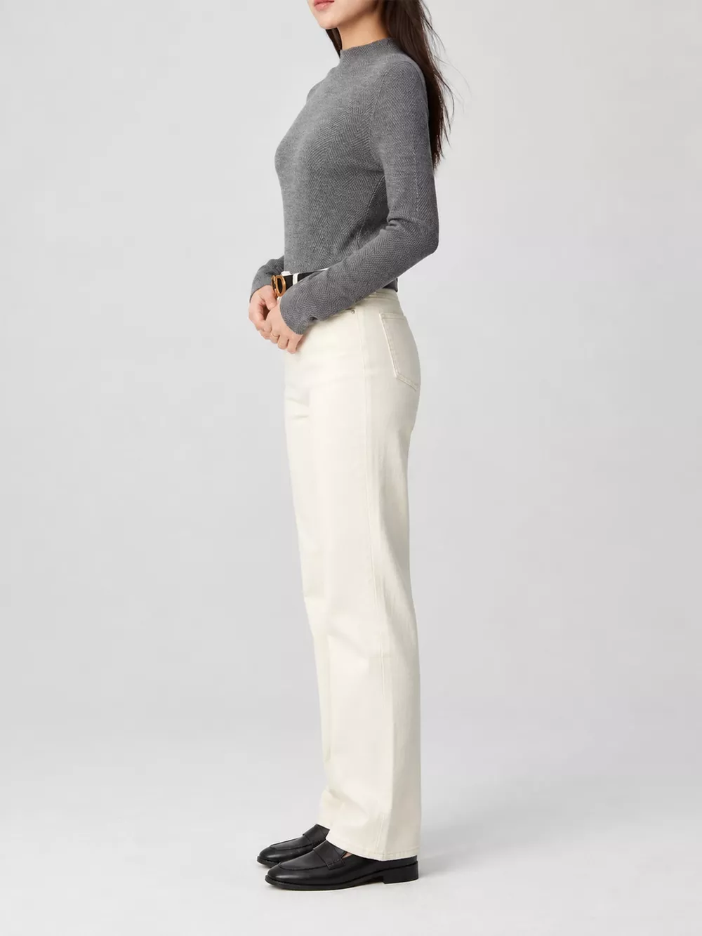 Textured Mock Neck Sweater, image 34