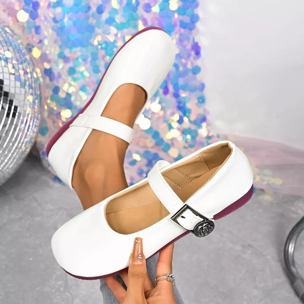 Buckle Strap Mary Jane Loafers, image 16