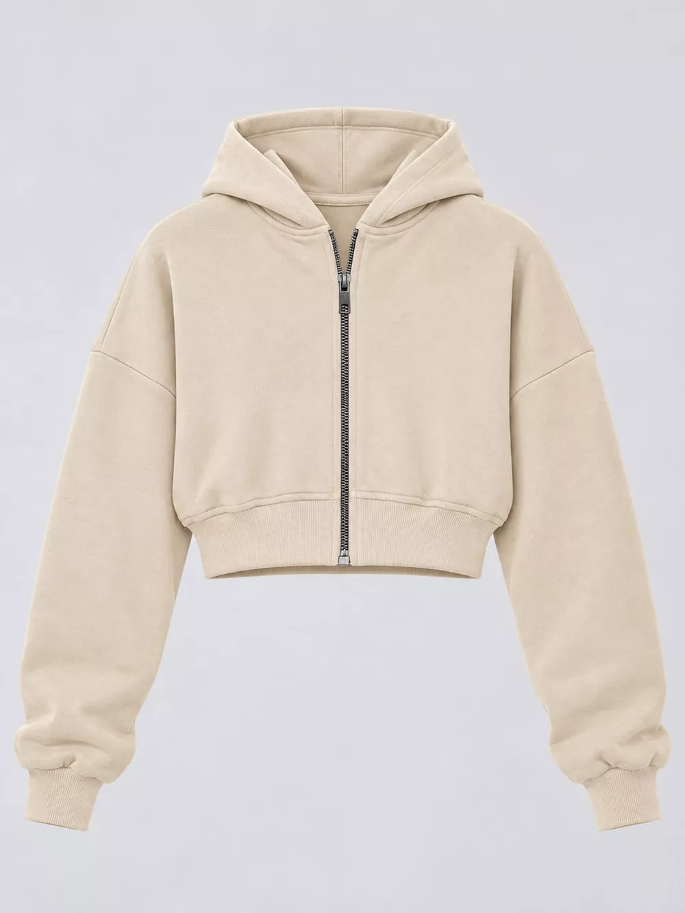 Zip-Up Cropped Hoodie, image 19