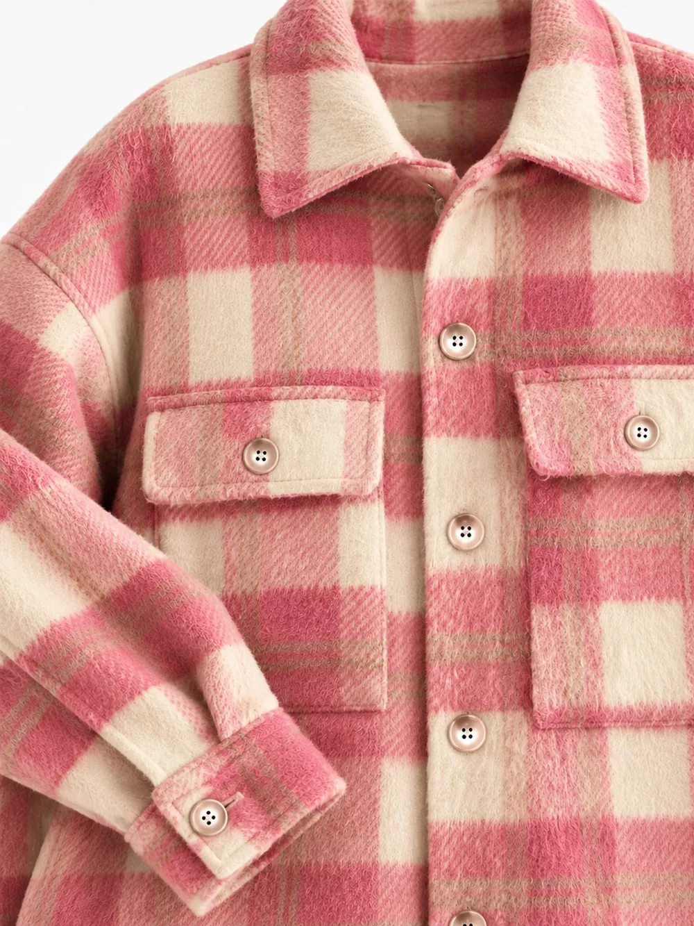 Plaid Button-Down Jacket, image 3