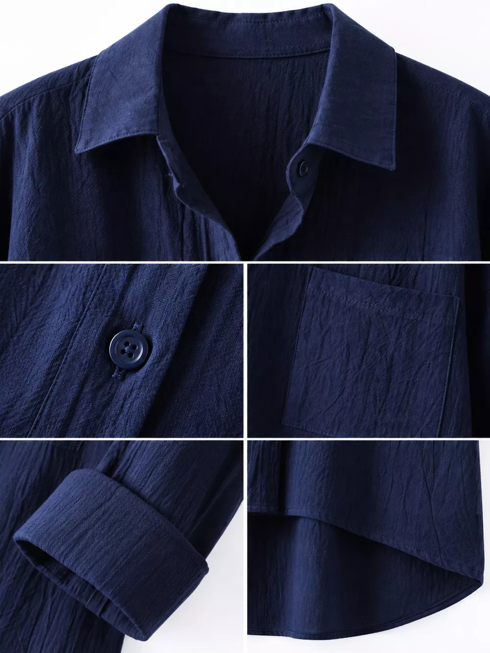 Full Size Casual Button-Down Shirt with Dual Chest Pockets Plus Size, image 32
