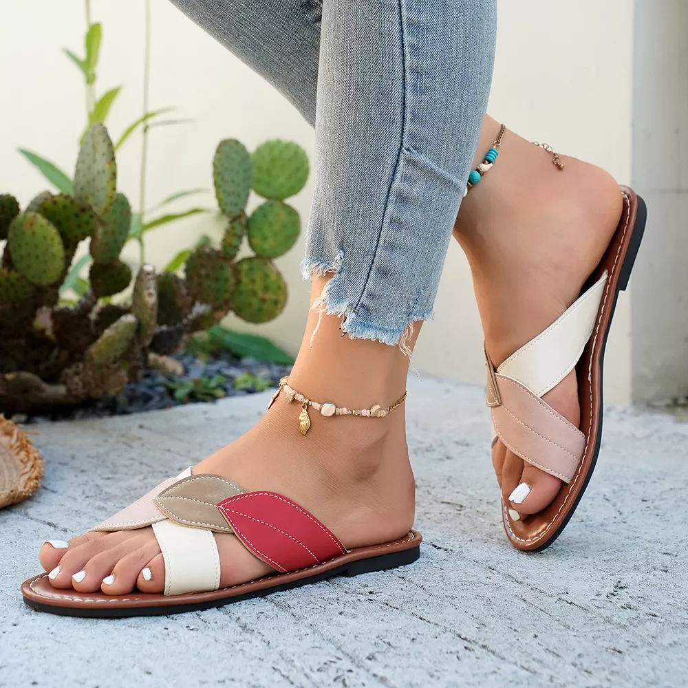 Cross Strap Open Toe Sandals