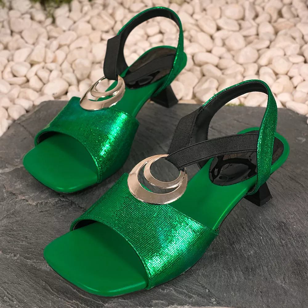 Open Toe Block Heels Sandals, image 5