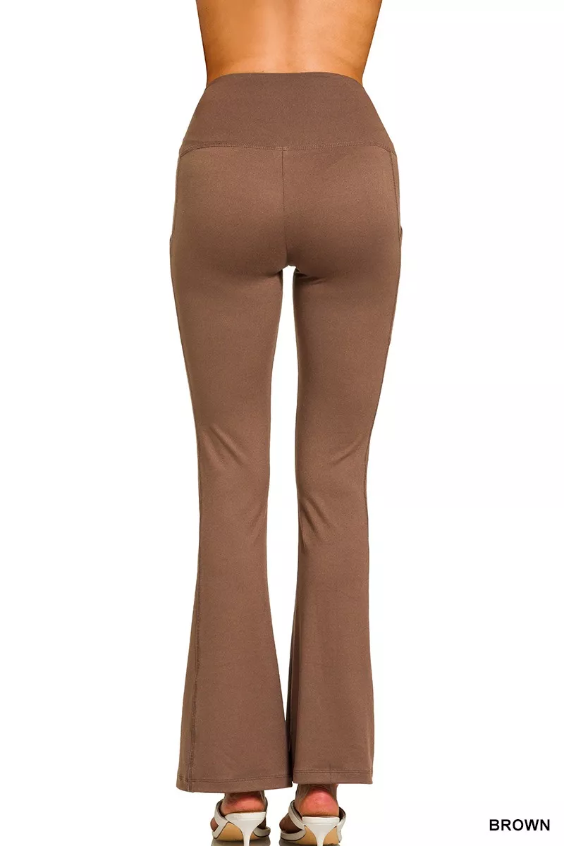 Brushed Dty Microfiber Flare Pants, image 4