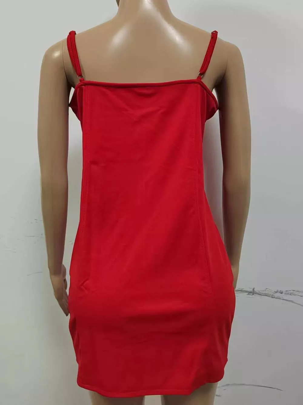 Full Size Zip-Front Bodycon Mini Dress Plus Size, image 8