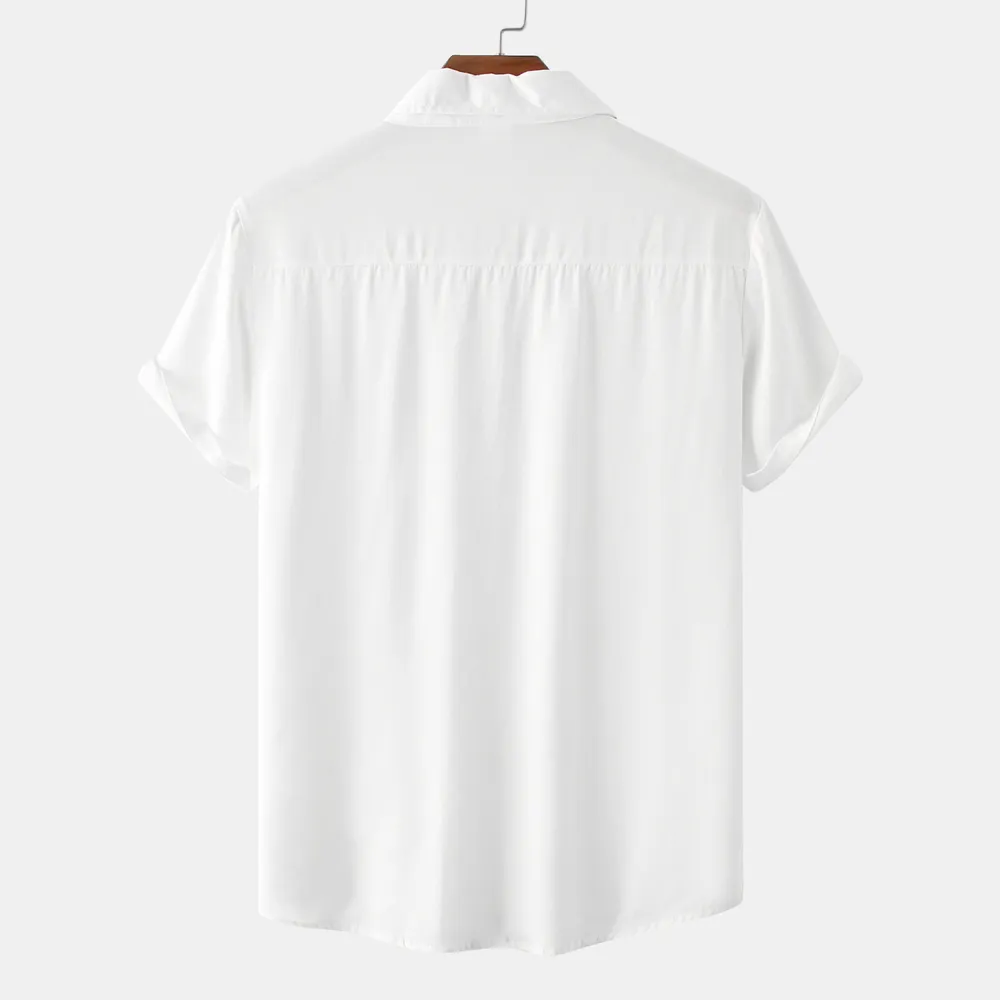 Men's Plus Size Casual Short Sleeve Button Down Shirt, image 23