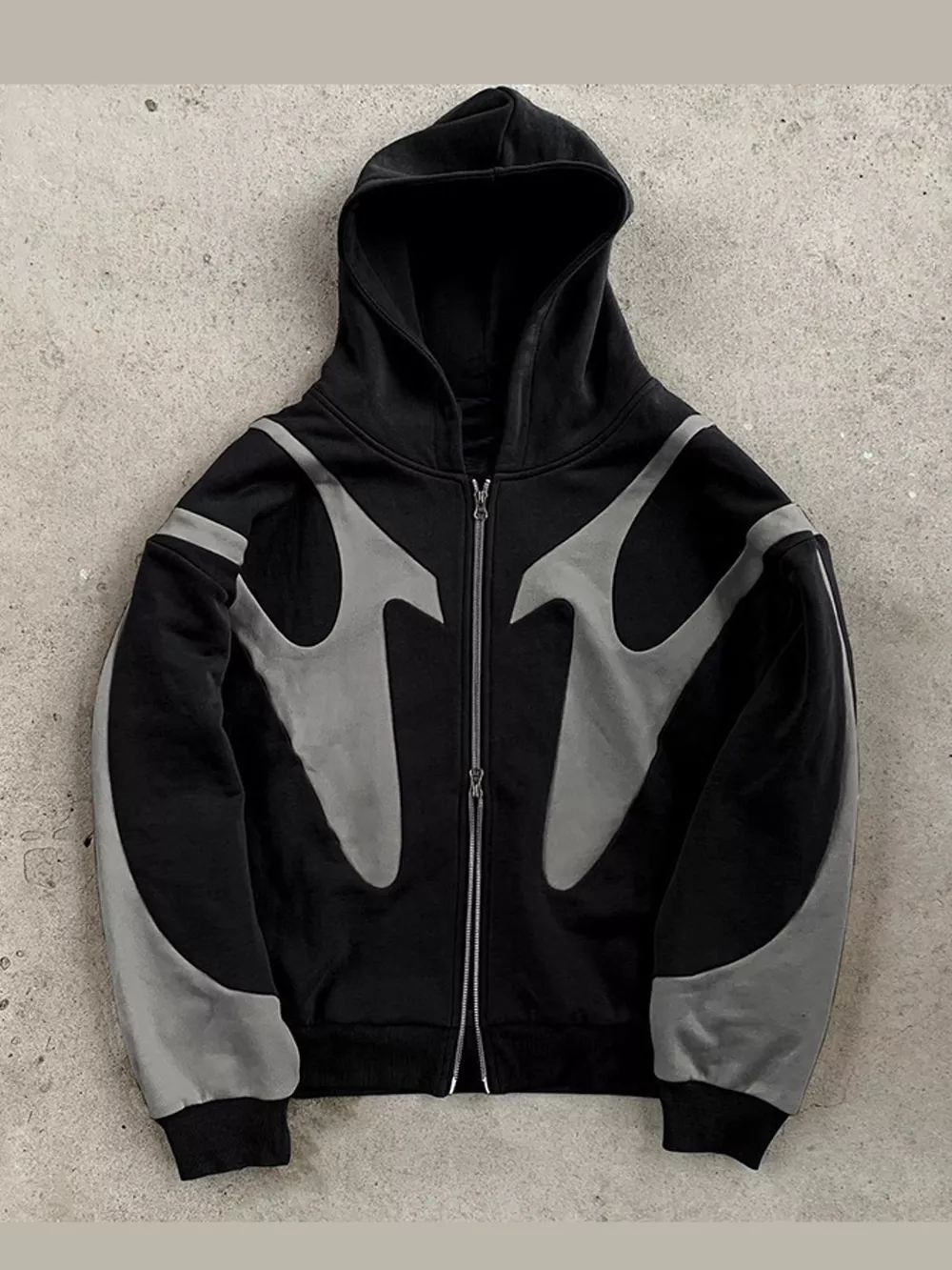 Men's Streetwear Oversized Color-Block Hoodie, image 6