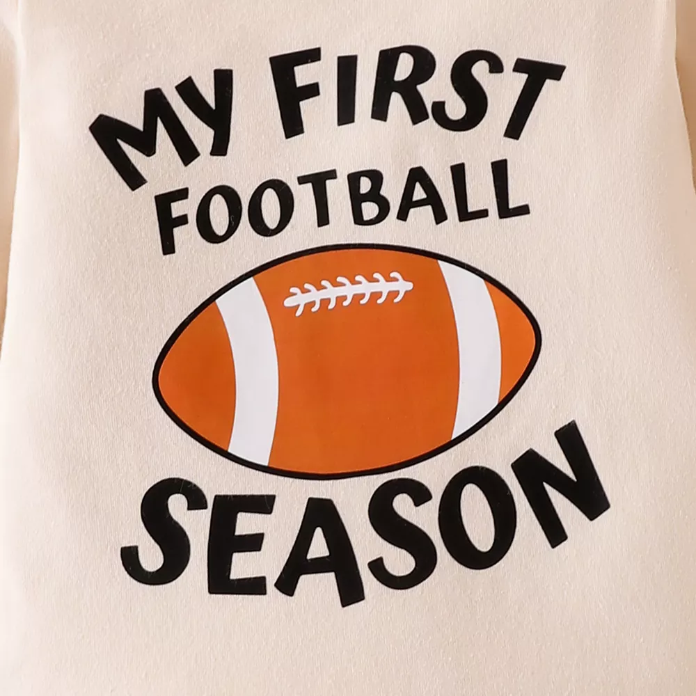 Children's My First Football Season Bodysuit and Pants Set with Hat, image 6