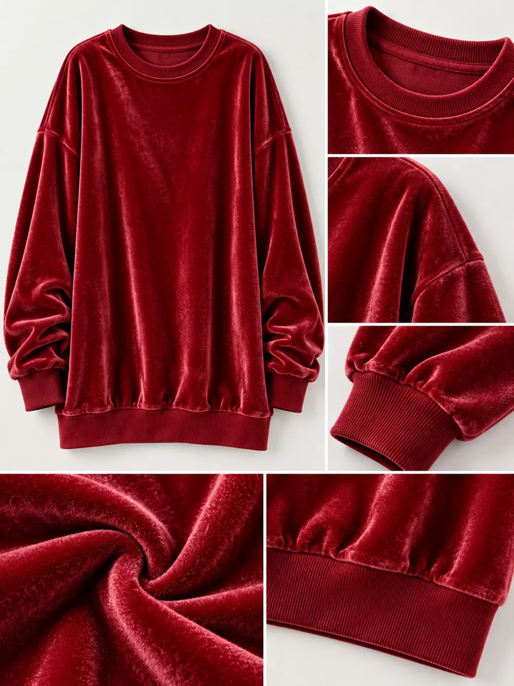 Full Size Crew Neck Drop Shoulder Sweatshirt Plus Size, image 15