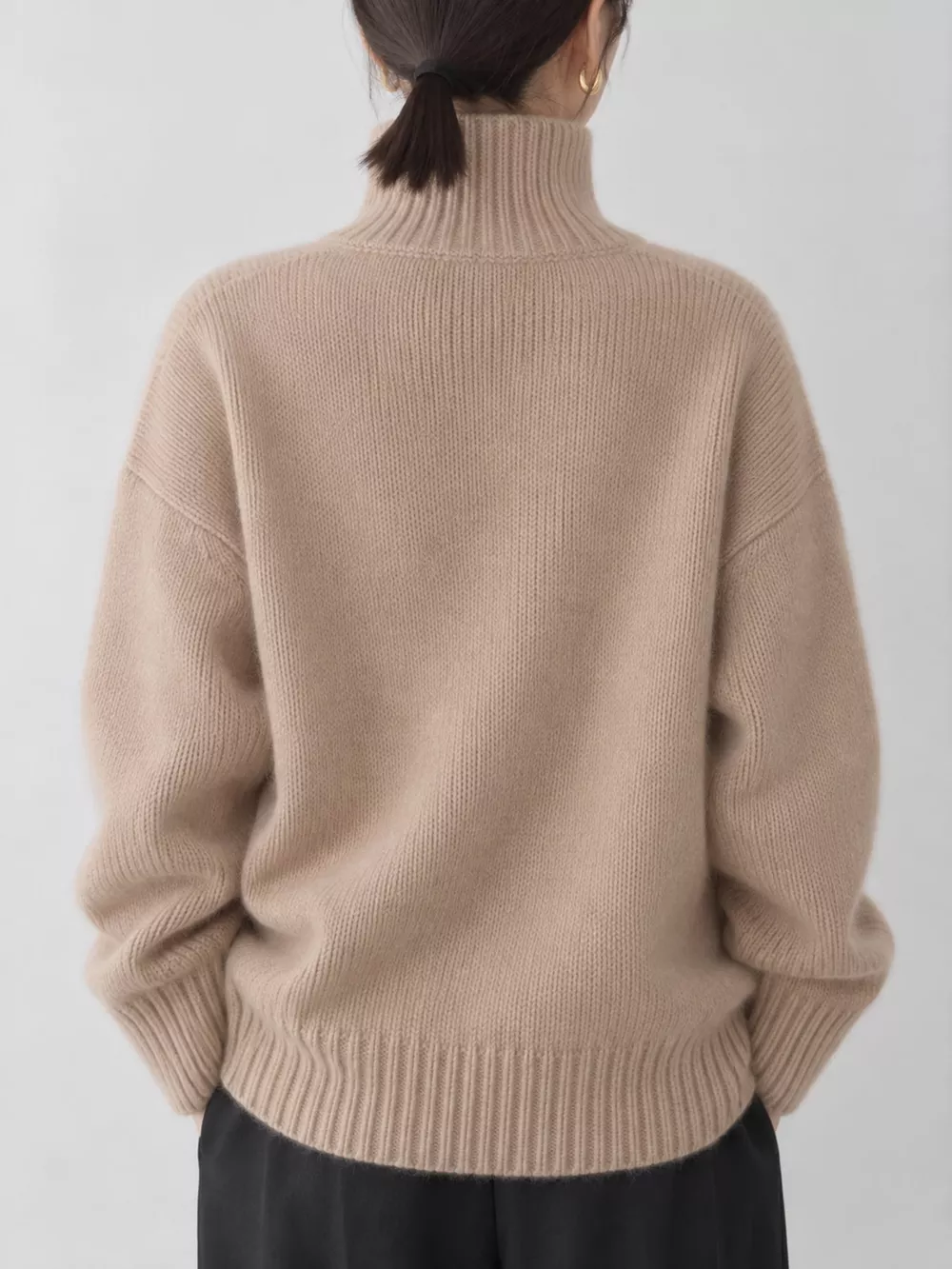 Turtleneck Dropped Shoulder Sweater, image 21