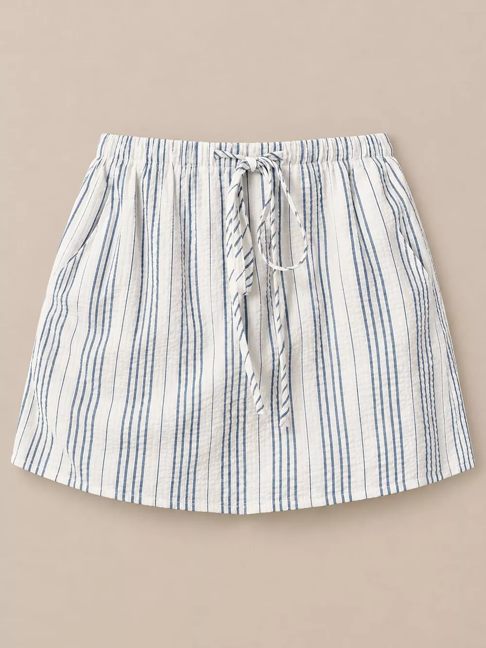 Striped Drawstring Mini Skort, image 17