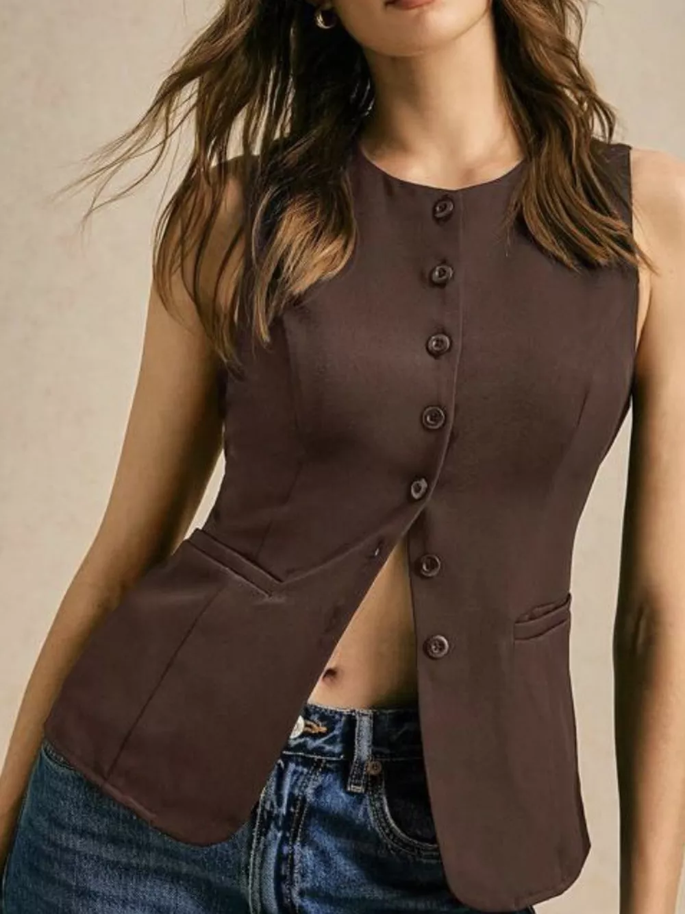 Button-Down Vest Coat, image 4