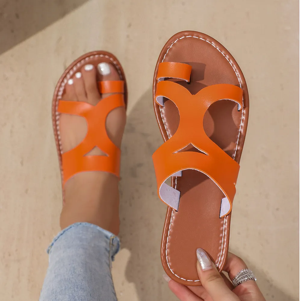 Cut-Out Flats Sandals, image 16