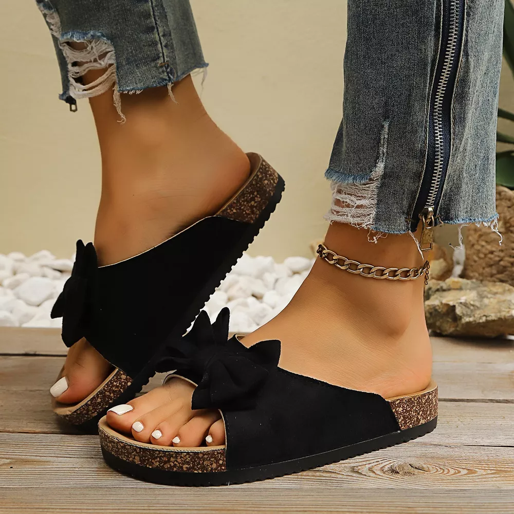 Comfortable Bow Decor Casual Sandals, image 6