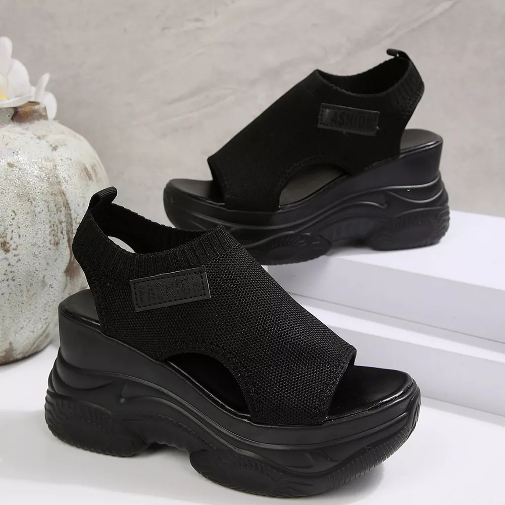 Open Toe Platform Wedge Sandals, image 9