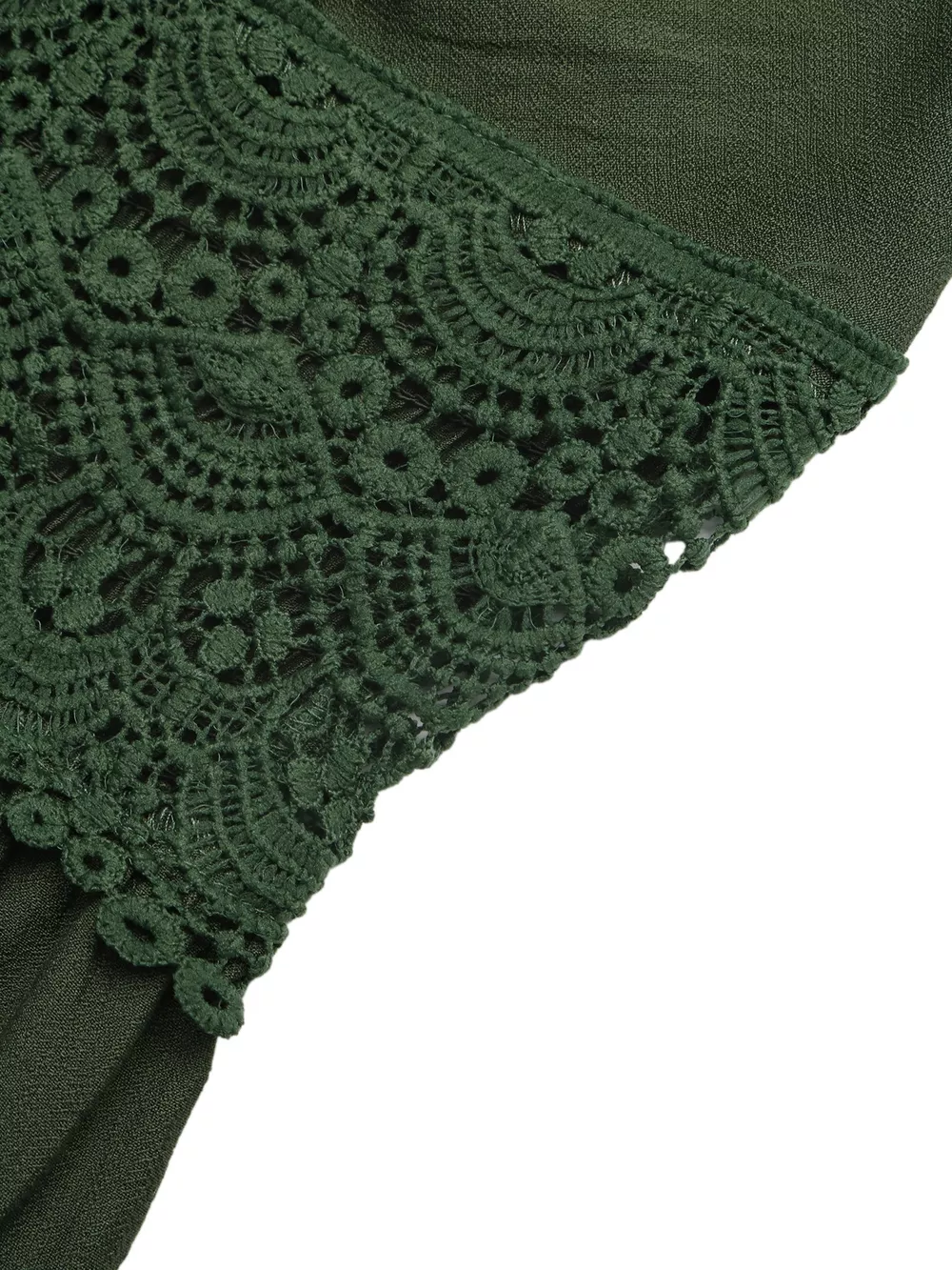 Lace Trim Spaghetti Strap Maxi Dress, image 7