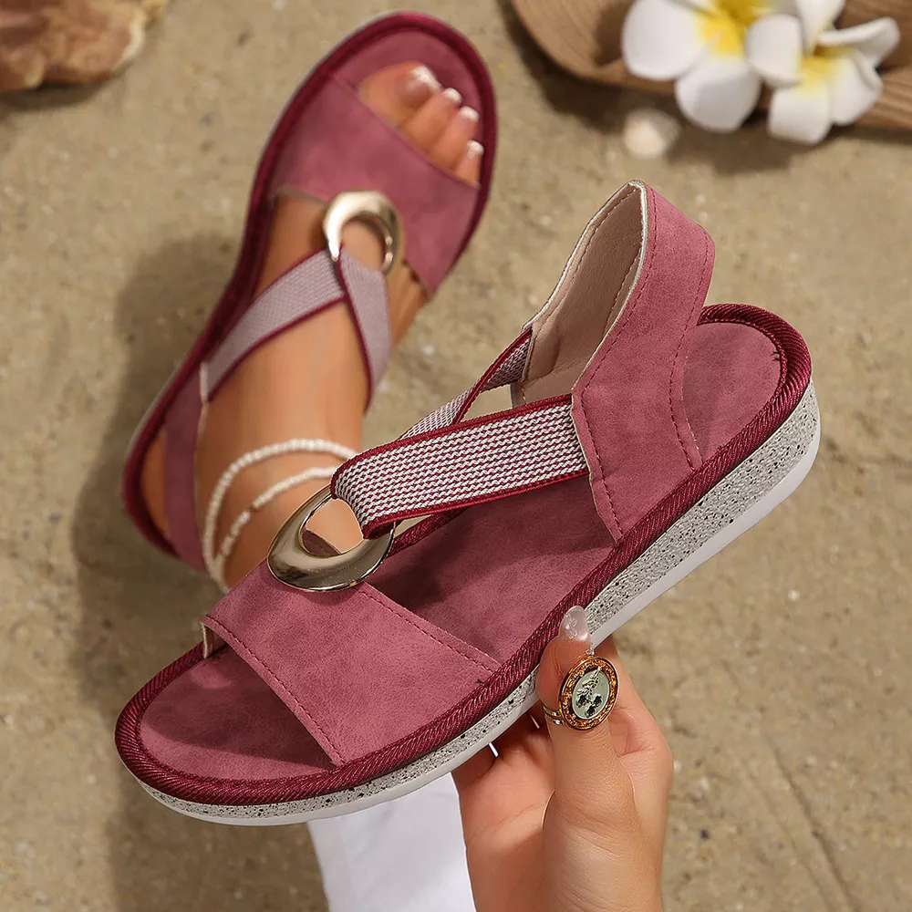 Open Toe Wedge Sandals, image 5