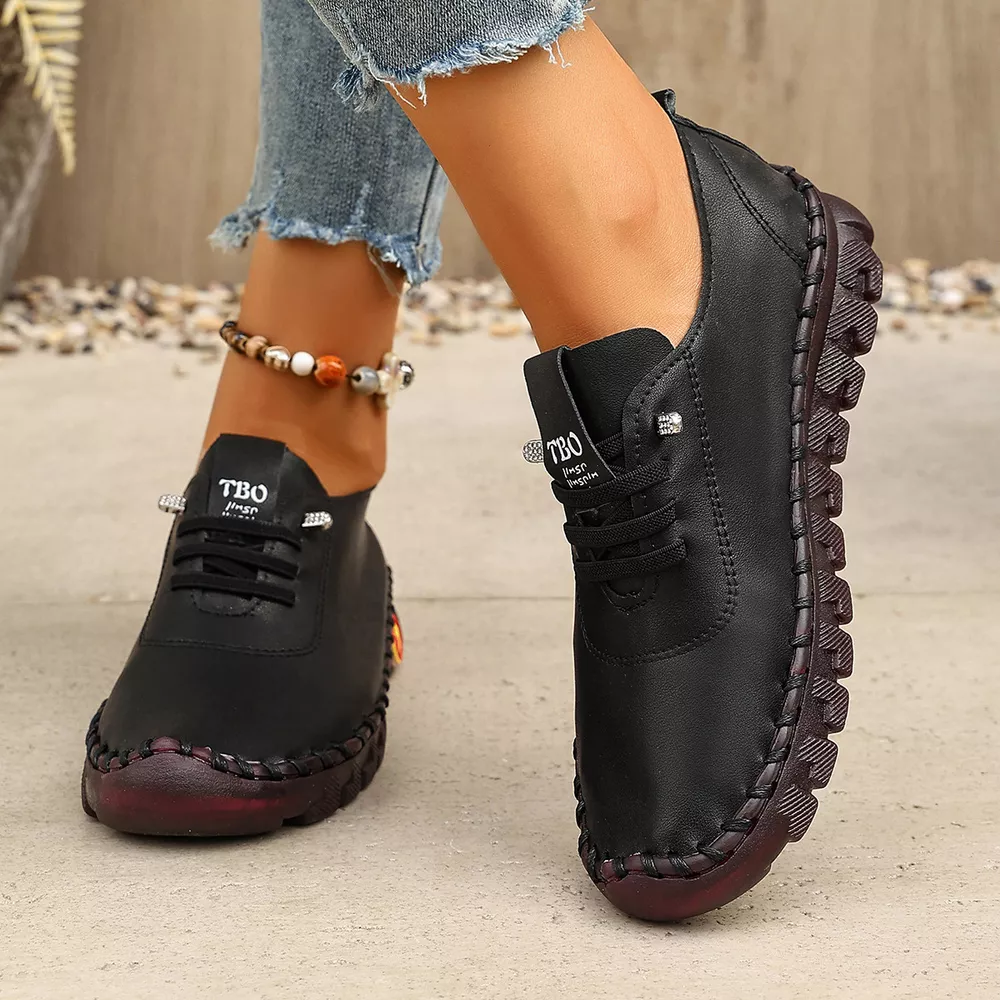 Round Toe Lace Up Sneakers, image 4