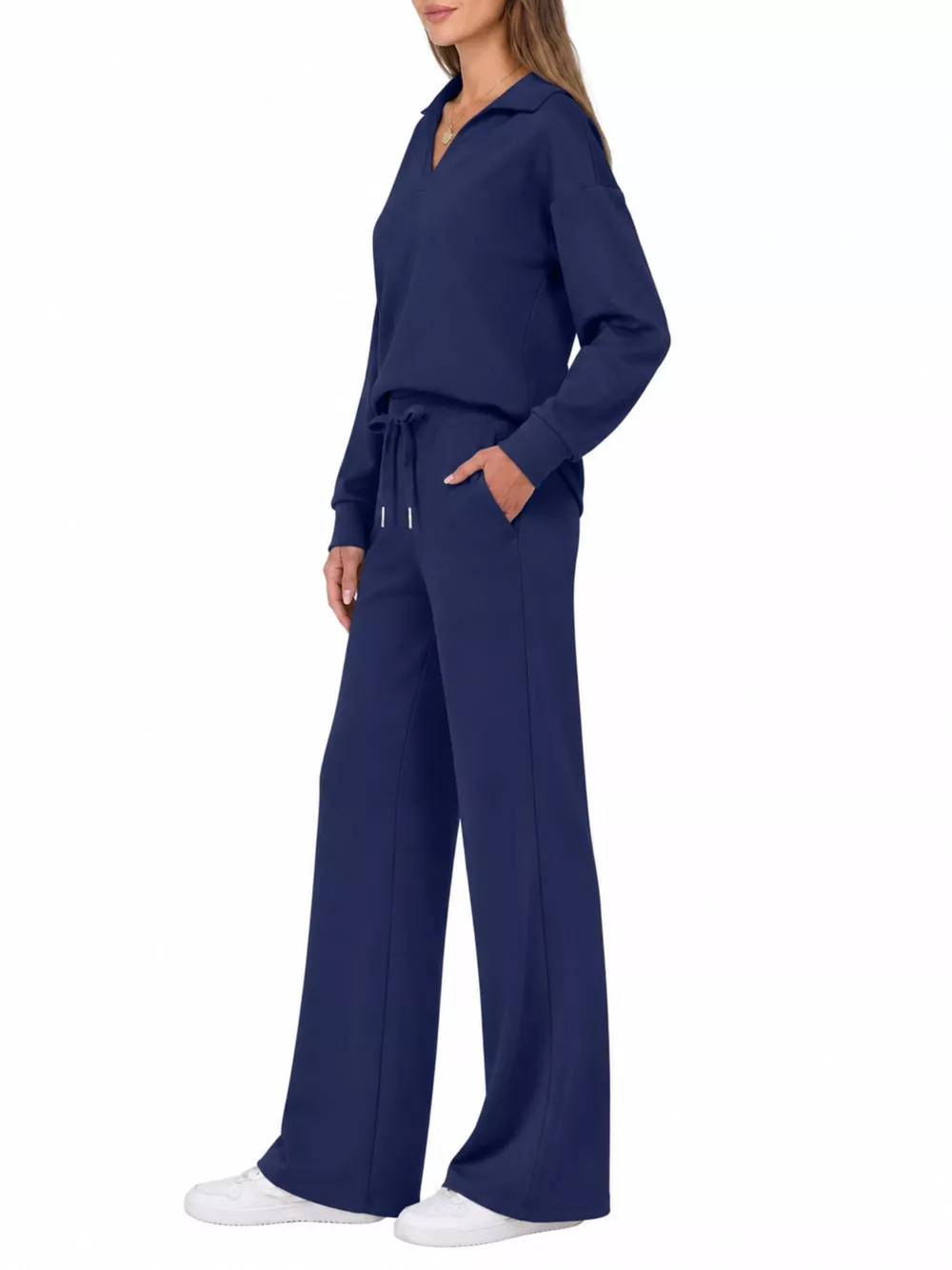 Dropped Shoulder Top and Pants Set, image 17