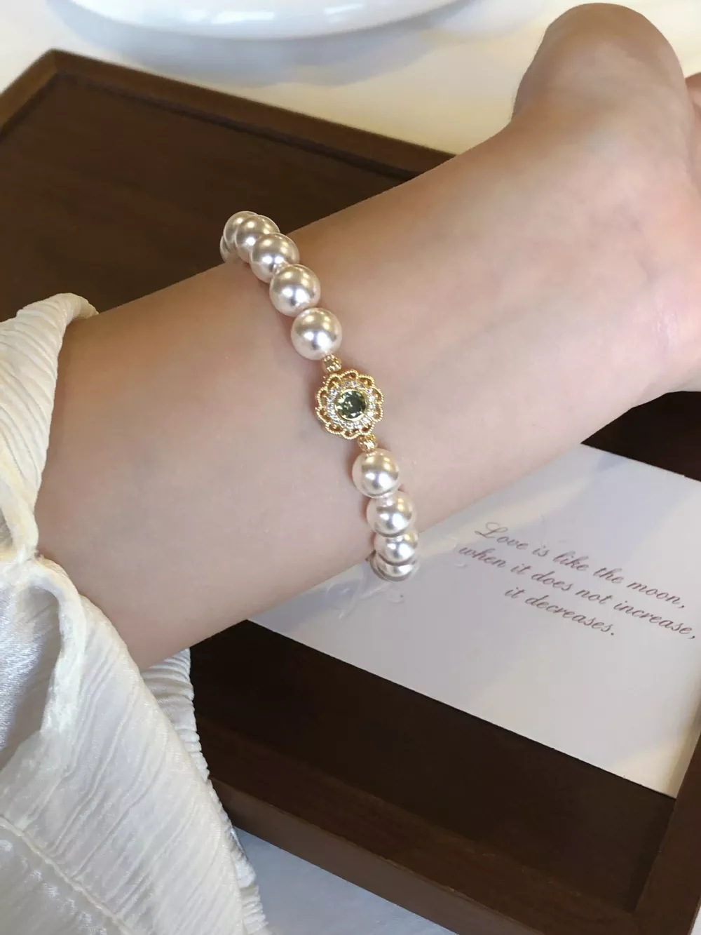 Pearl Flower Bracelet, image 2