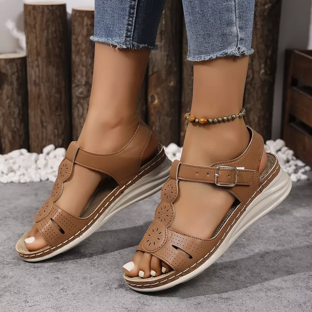 Open Toe Wedge Sandals, image 3