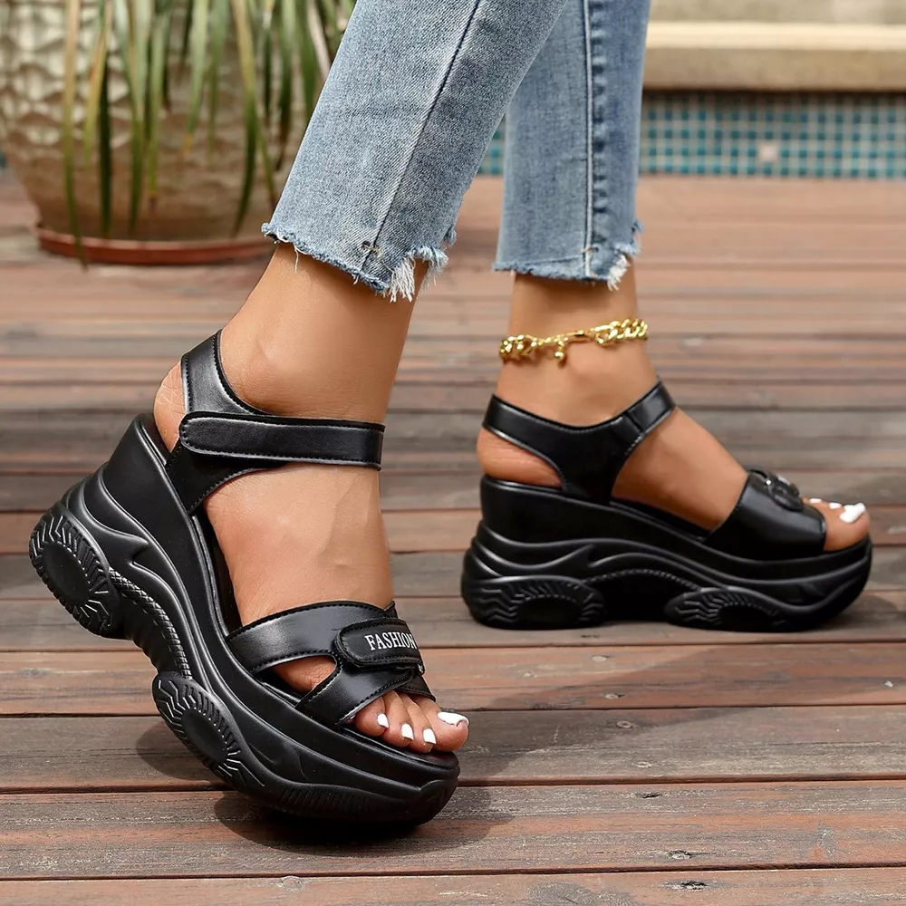 Open Toe Wedge Sandals, image 8