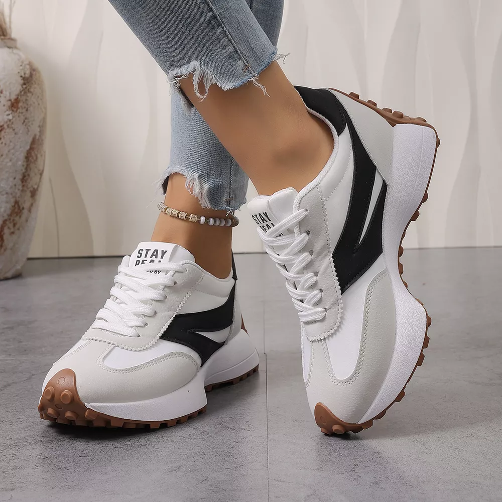 Color‑Blocked Platform Casual Sneakers, image 8