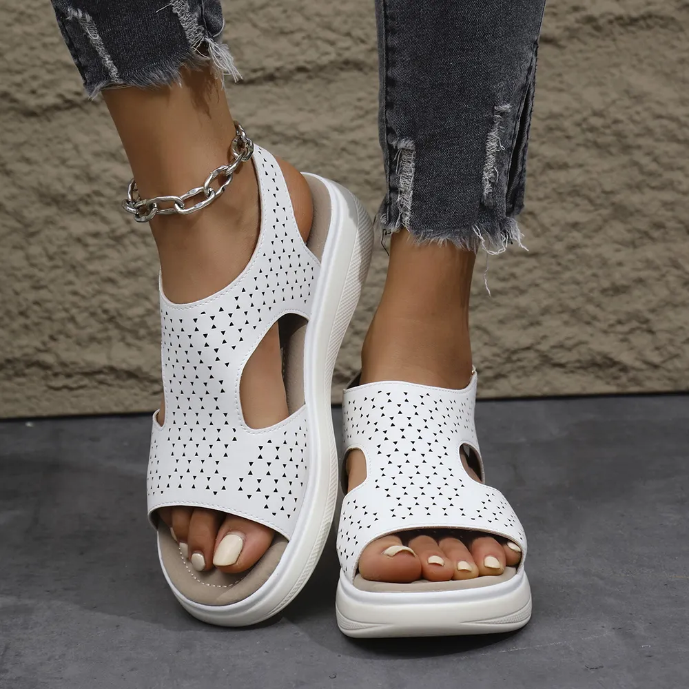 Cutout Platform Sandals, image 7