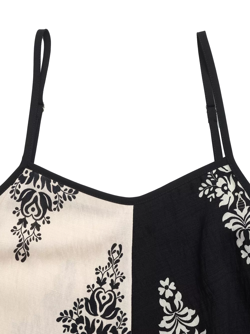 Color Block Floral Print Cami Dress, image 6