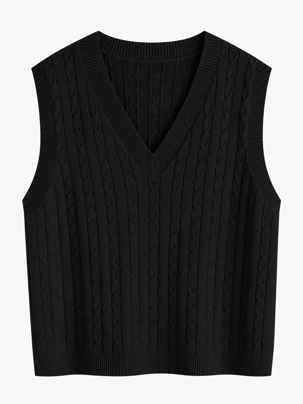 Plus Size Cable Knit Sweater Vest, image 20