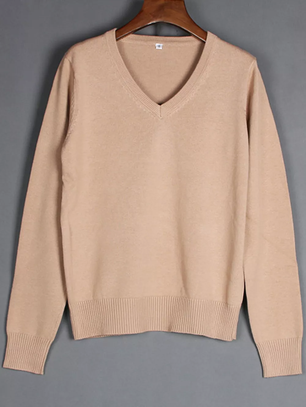 Full Size V-Neck Long Sleeve Sweater Plus Size, image 17