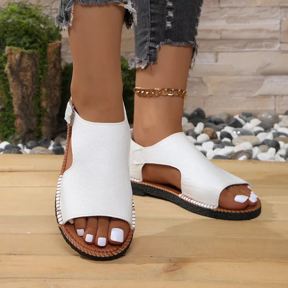 Open Toe Buckle Sandals, image 4