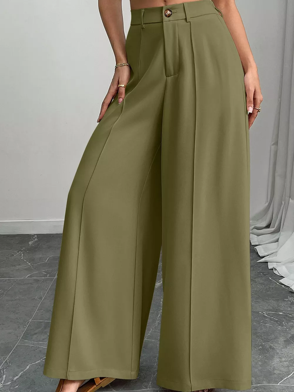 High-Waisted Wide-Leg Pants, image 11